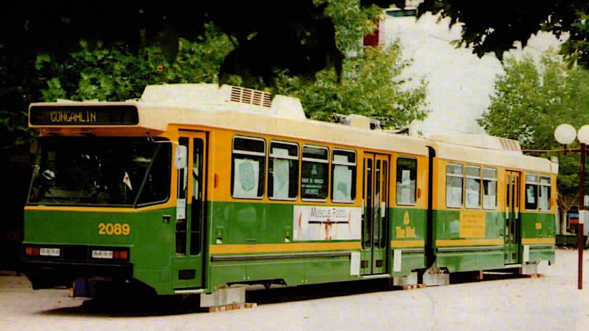  Recognise where in Canberra this tram was parked? Picture by John Davenport
