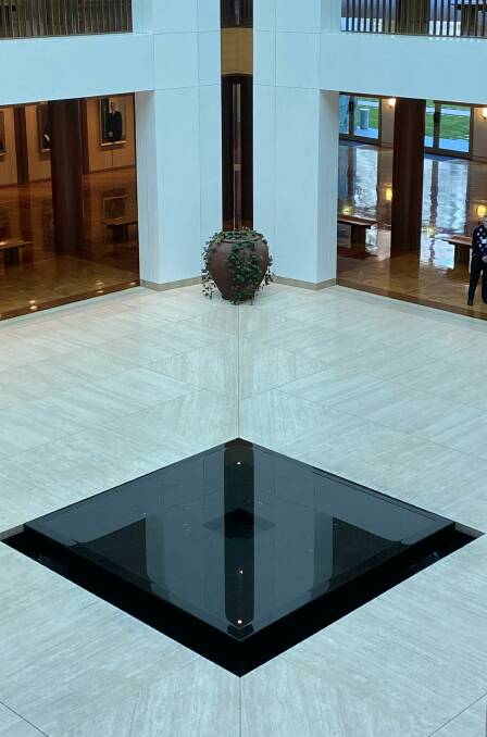 The Reflective Pool at Parliament House. Picture by Tim the Yowie Man
