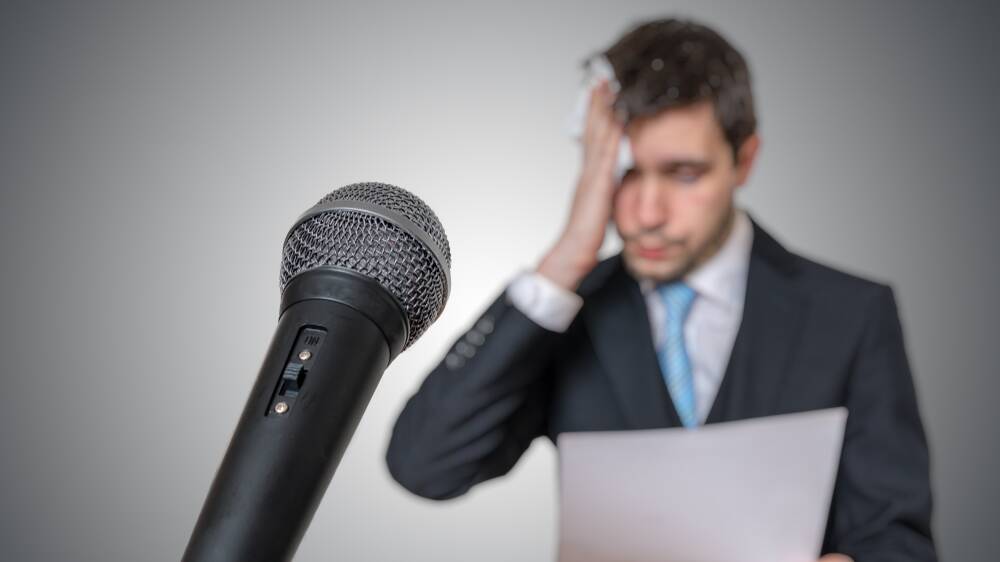 Your voice can desert you in times of stress. Picture: Shutterstock