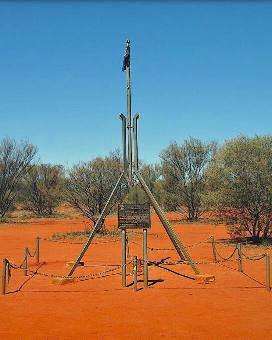'The Lambert Centre', the geographical centre of Australia. Picture courtesy of Geographical Society QLD