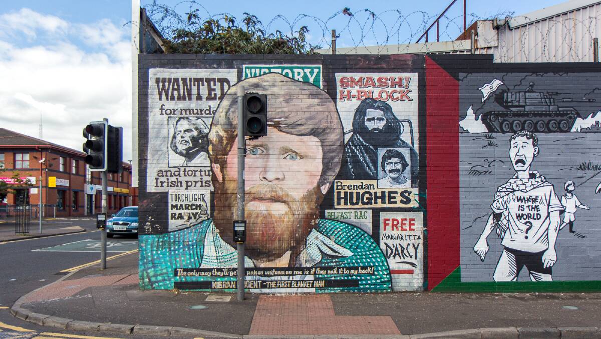 The murals on the Peace Walls tell the story of conflict and reconciliation. Pictures: Michael Turtle
