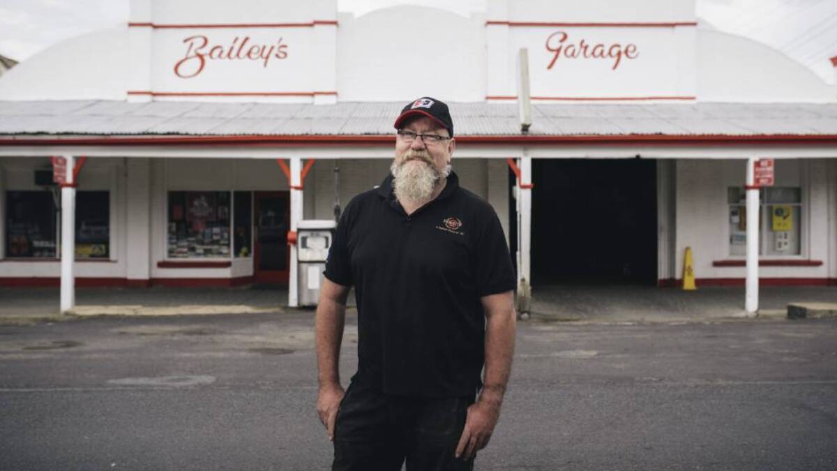 Craig Southwell, owner of Bailey's Garage - both Gunning icons. Picture: Rohan Thompson