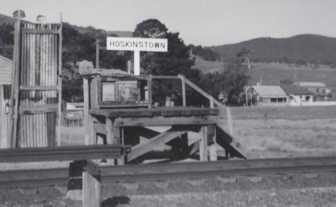The Hoskinstown railway platform. Picture: Supplied