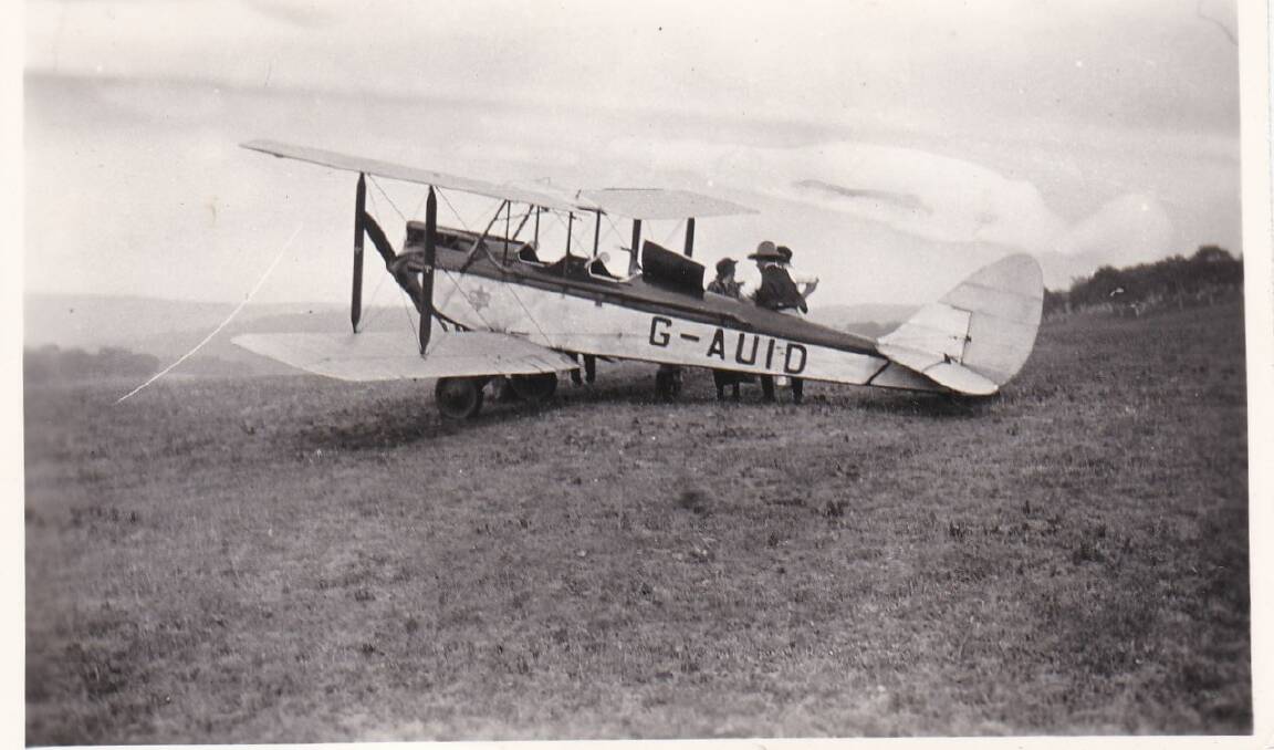 The Orroral Dingo which Andrew Cunningham often flew over Lanyon, photographed at Coolamine Station circa 1929. Picture: Courtesy of Phyllis Dowling