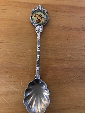 Neal Gowan's Canberry Fair souvenir spoon. Picture: Neal Gowen