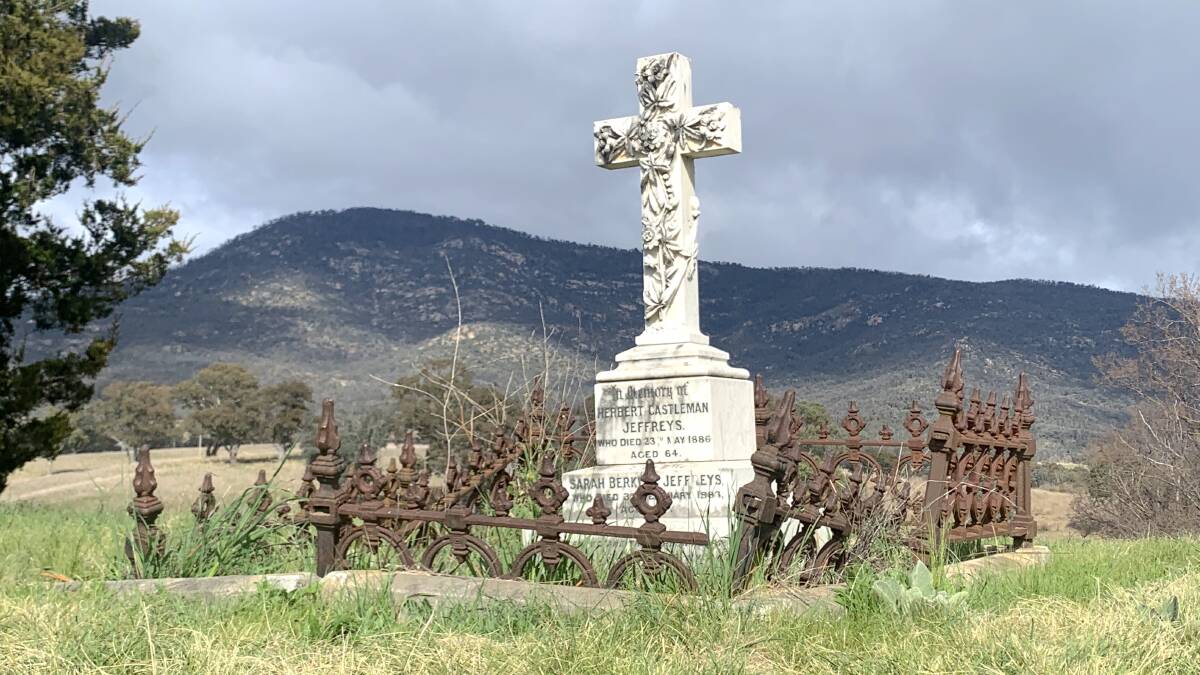 One of 19 graves at the De Salis Cemetery at Tharwa. Picture by Tim the Yowie Man