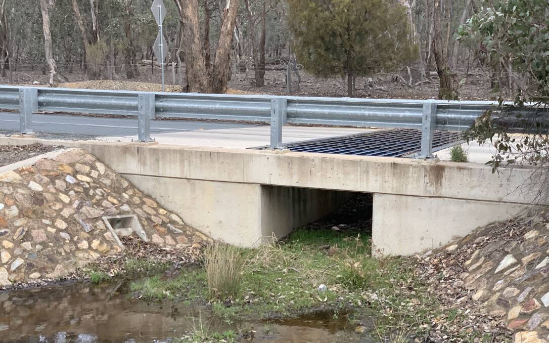 Underpasses, like this one on Mulligans Flat Road, were designed for wildlife to safely cross from one side of the nature reserve to the other, thereby avoiding possible hazardous interactions with motor vehicles. Picture: Tim the Yowie Man
