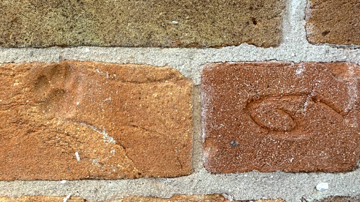 Both possums and humans left their marks in the original bricks of the hotel. Picture by Tim the Yowie Man