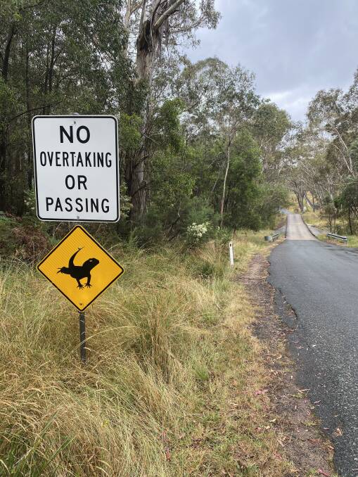 Did you recognise this sign at Tidbinbilla? Picture by Sarah Marley