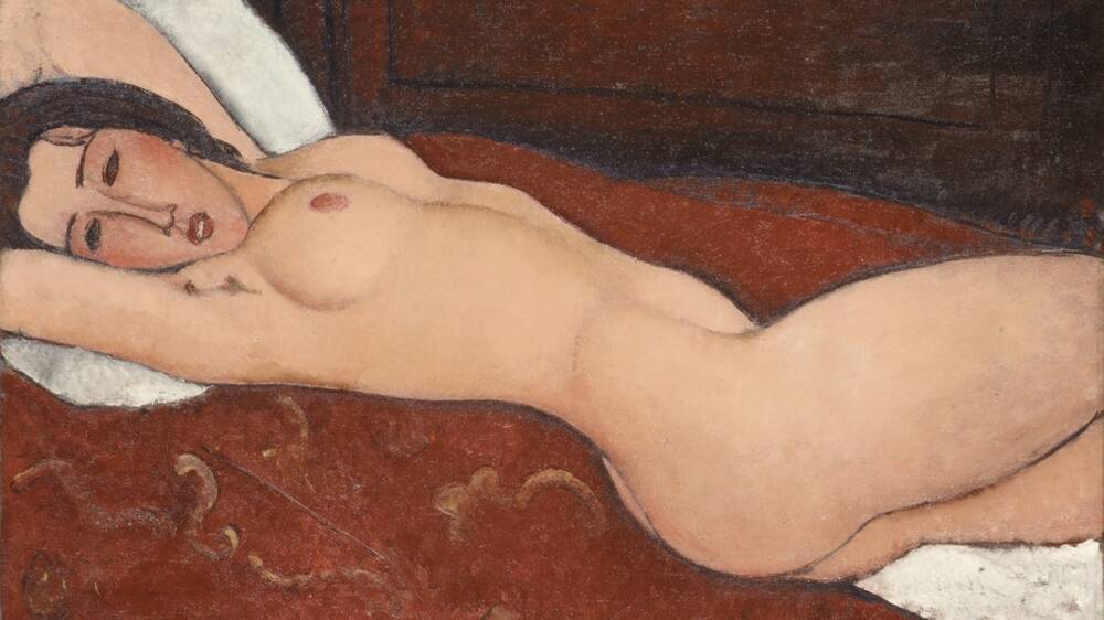 Reclining nude, 1917, by Amedeo Modigliani. Art historians have long used traditional x-ray technology or infrared imaging to better understand artists' techniques. Picture: Shutterstock
