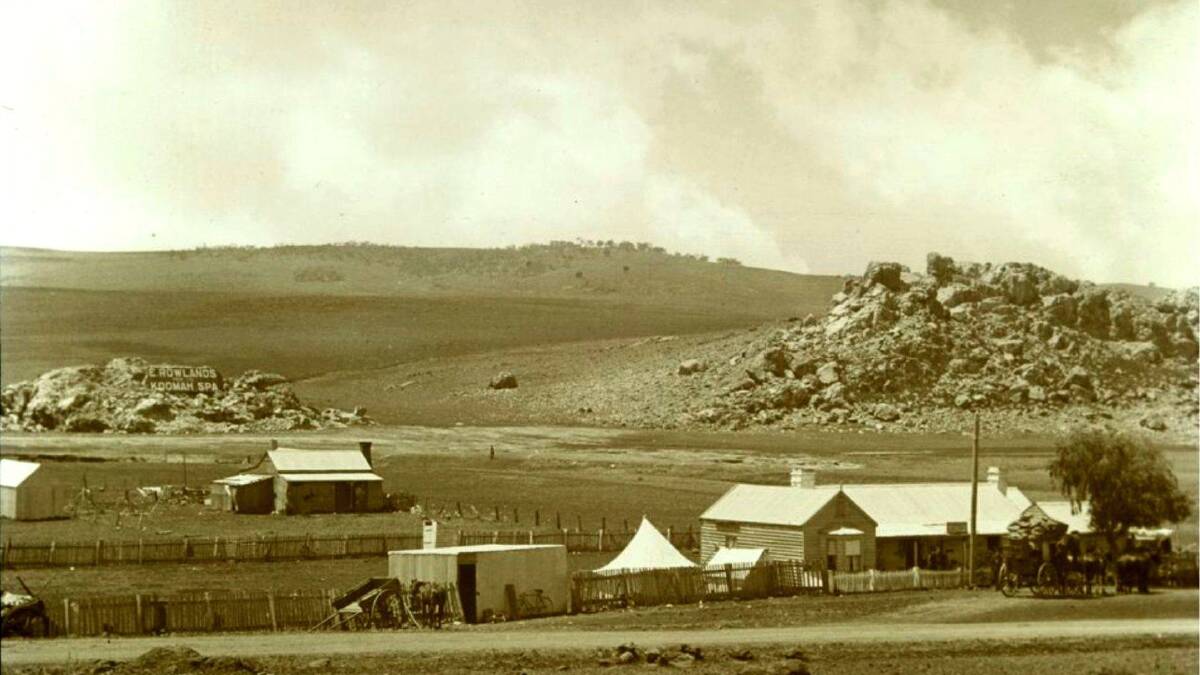 The area around Rock Flat Springs photographed in the1920s. Picture: John Henry Harvey via State Library of Victoria