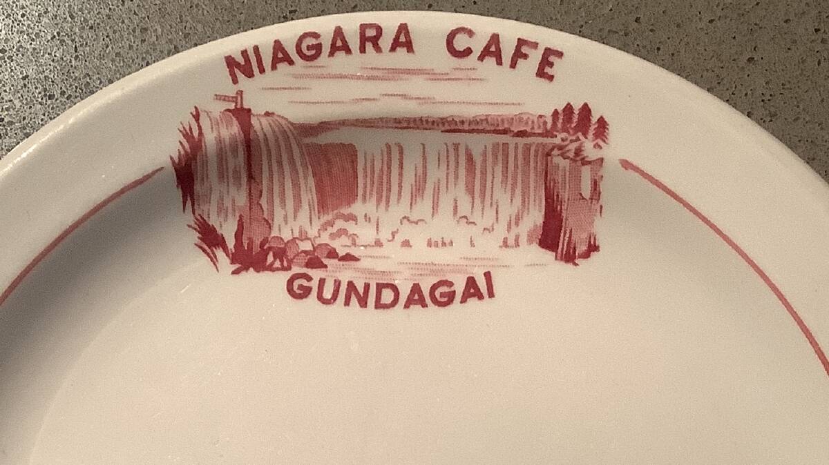 Adrian Fryatt's Niagara Café-branded plate.