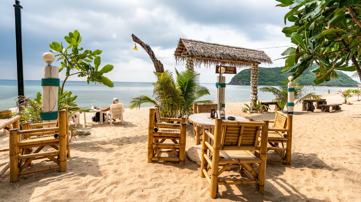 Mae Haad Beach has more of a resort feel than other parts of the island.