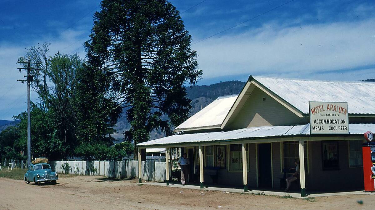 Hotel Araluen in 1954 - when phone numbers were 'one digit'. Picture by Janette Asche