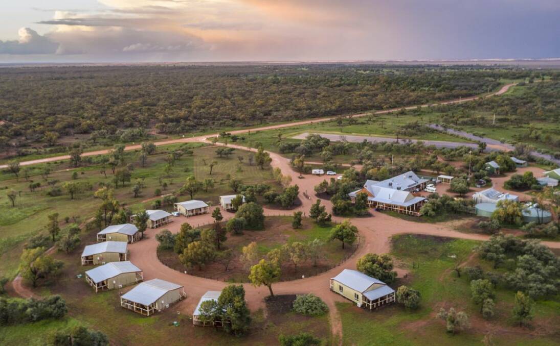 Mungo Lodge offers modern cabins and outback dining. Picture: Visit NSW