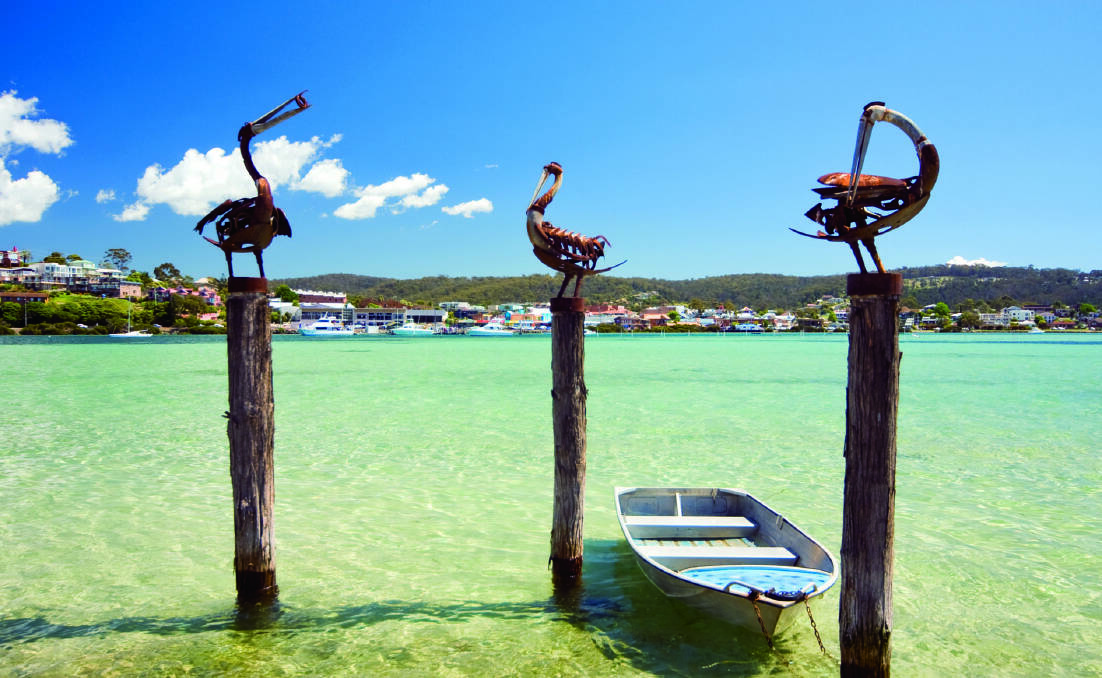 Pelican statues at Merimbula. Picture: Tim the Yowie Man