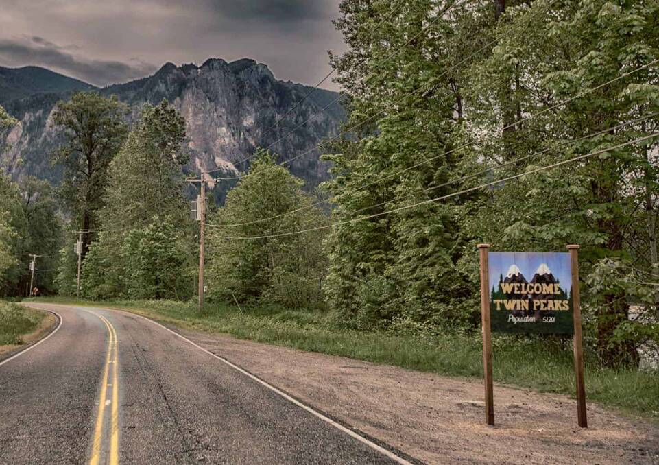 Welcome to another dimension: The sign in Twin Peaks. Picture supplied