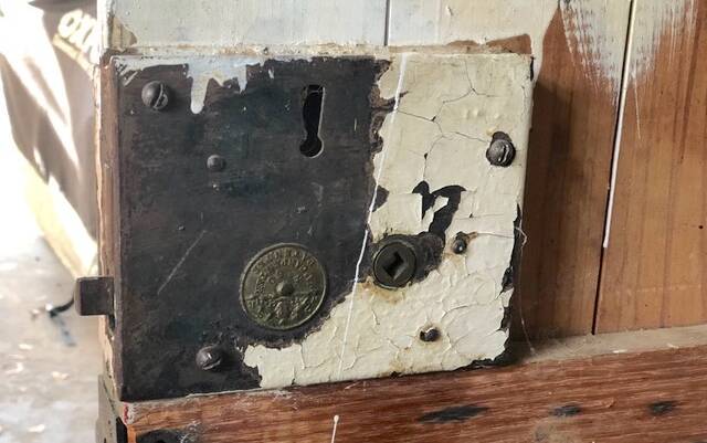 Neal Gowen's antique lock. Picture: Neal Gowen