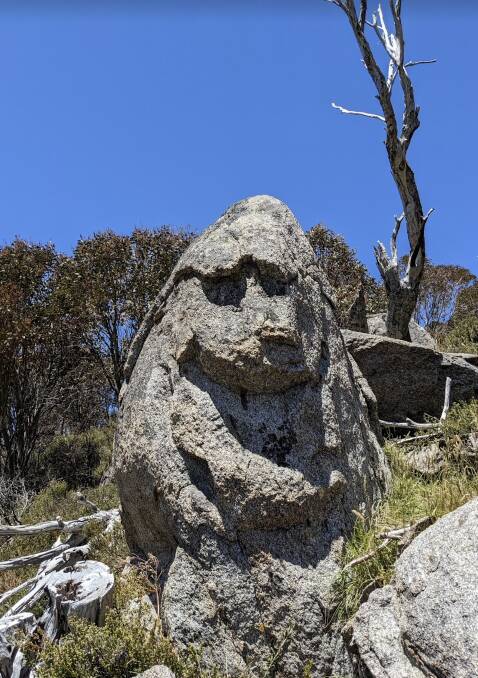 A puggle-looking rock formation near Guthega Dam. Picture by Steven Hanley. 