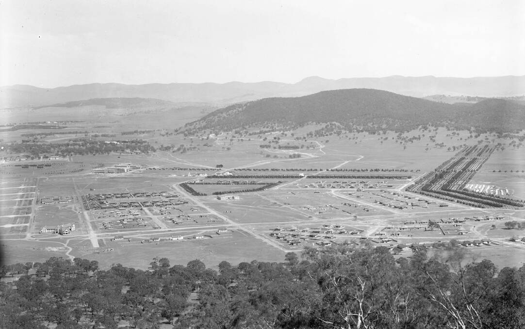 Even pre-tower, Black Mountain was a Canberra landmark. Picture: Mildenhall Collection/NAA