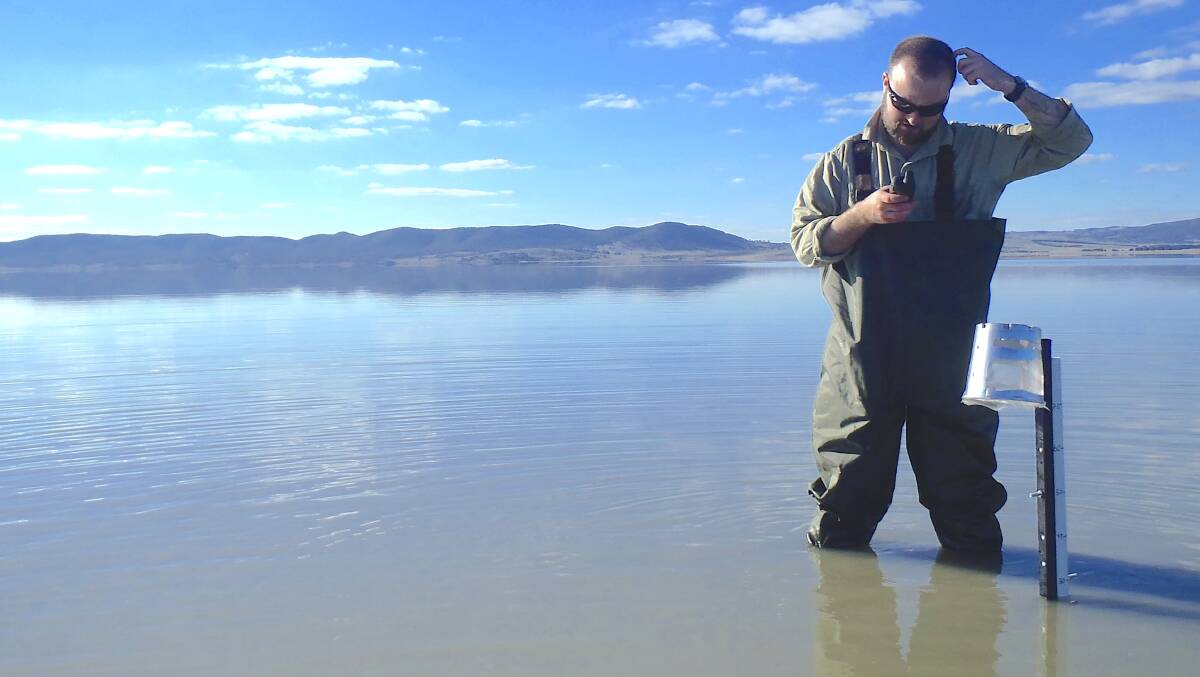 Michael Short has been closely monitoring water levels in Lake George for more than a decade. Picture supplied