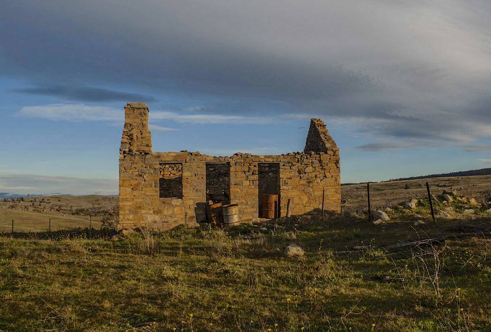 Ruins of the old homestead at Hugundra, the scene of strange events in the early 1880s. Picture: Ian Burke/Joanne McDonald
