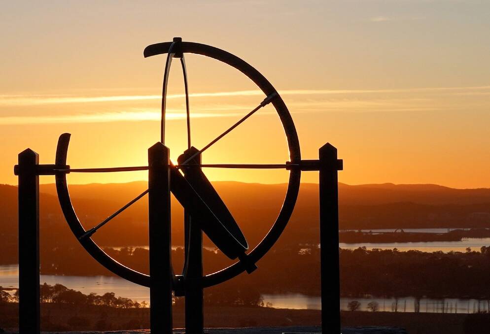 The Armillary Sphere Sundial at the top of Dairy Farmers Hill. Picture: Thomas Schulze