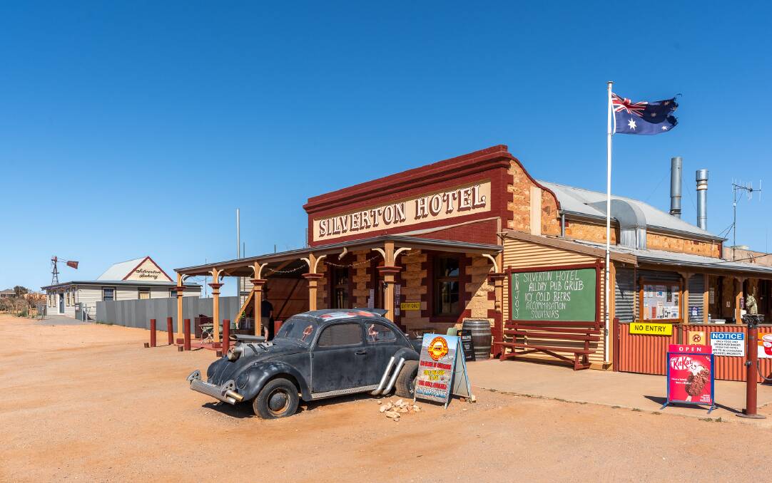 The Silverton Hotel is the heart of the small outback community. Pictures: Michael Turtle