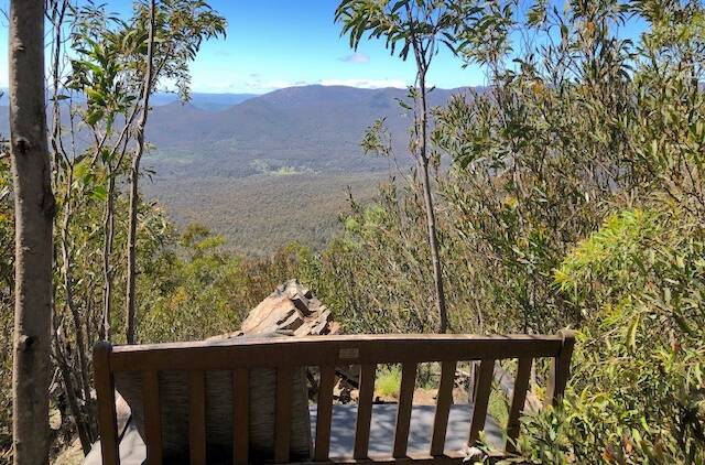 Is this the ACT's most remote park bench? Picture: Peter O'Neill