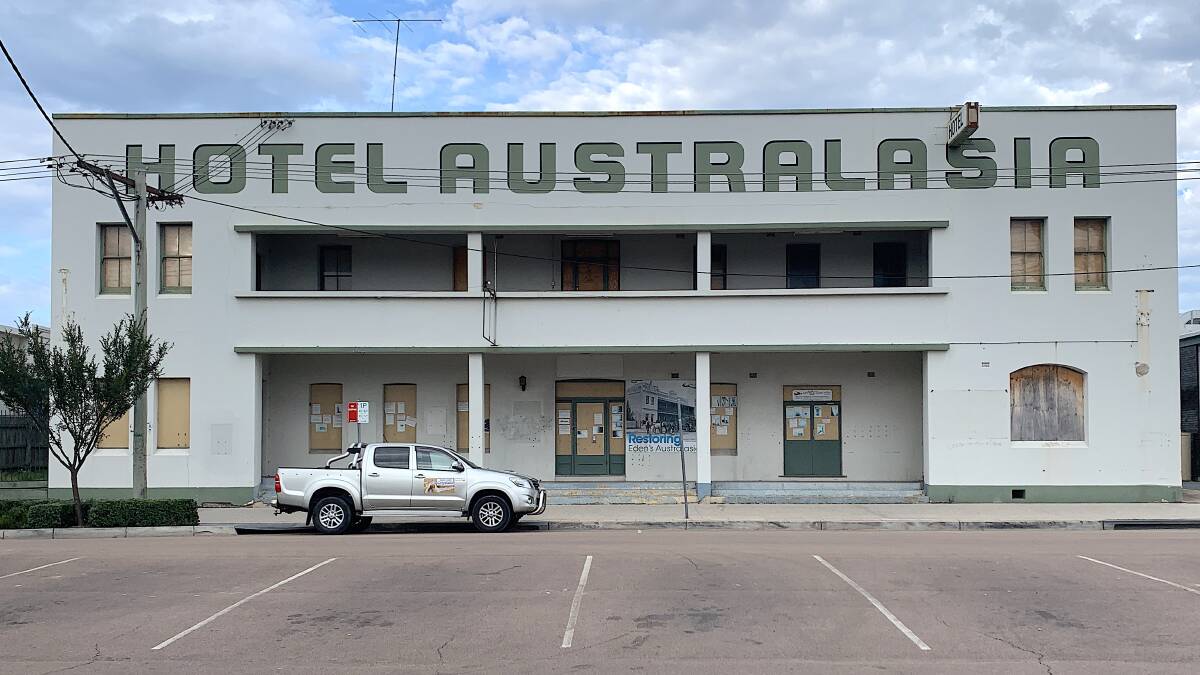 Plans are afoot to revamp Eden's long-closed Australasian Hotel. Picture: Tim the Yowie Man