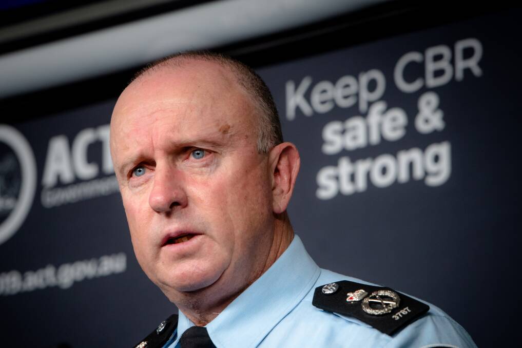 Deputy Commissioner Neil Gaughan will retire as the ACT's top cop on March 22. Picture by Elesa Kurtz