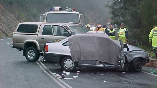 A fatal crash on the Kings Highway. Picture: Bay Post