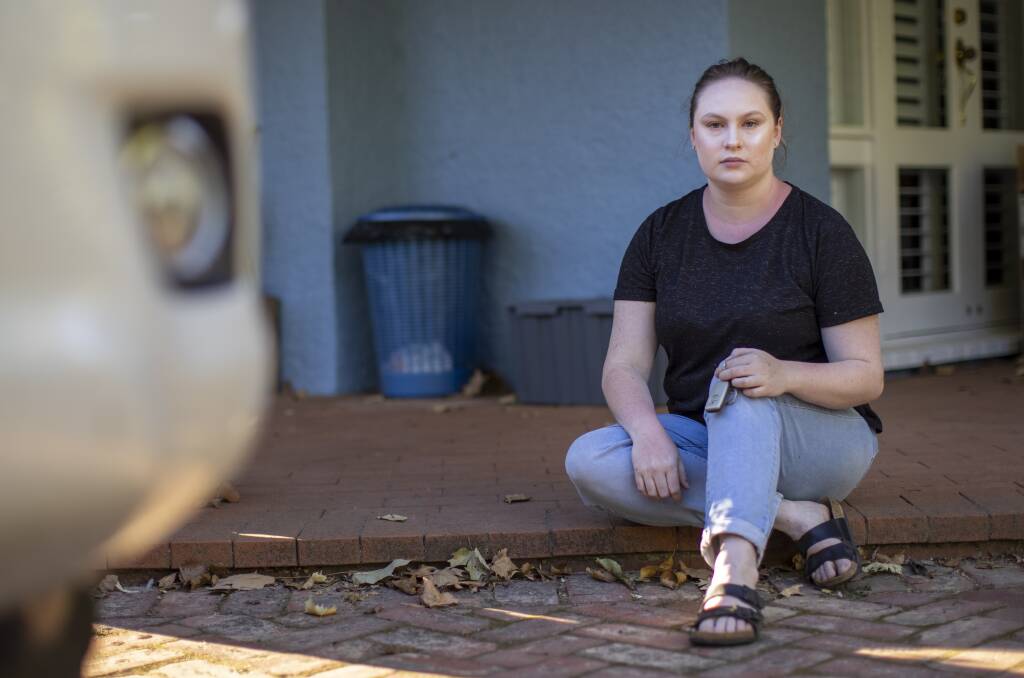 "Most people think their home is safe ... but it's not," car theft victim Georgia Trotter says. Picture: Keegan Carroll