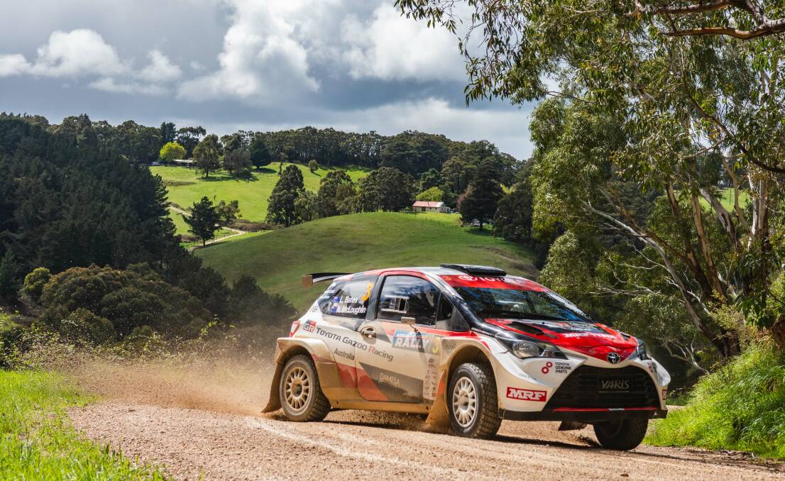 Lewis Bates in the Gazoo Racing Yaris. Picture: Supplied