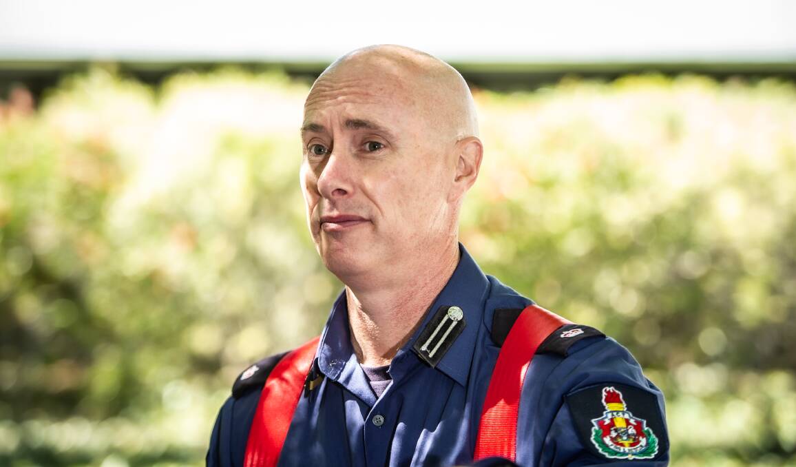 Commander Guy Cassis, from ACT Fire and Rescue, is one of the ACT emergency responders who appears in the online video. Picture by Karleen Minney