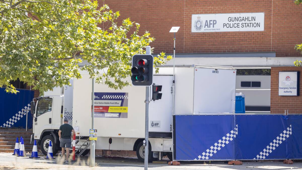 Rank and file officers objected strongly to their union over the temporary police station set-up at Gungahlin. Picture by Gary Ramage