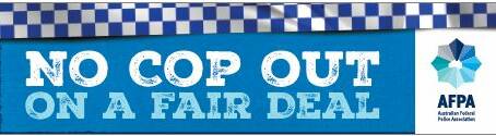 One of the new police industrial campaign stickers. Picture supplied 