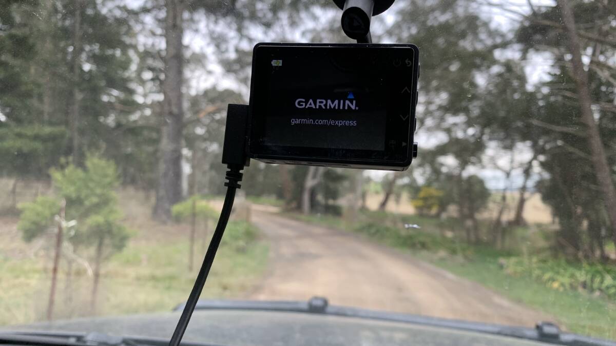 Some of the latest dashcams like the Garmin 47 are tiny in size, but pack in as much software as a cell phone. Picture by Peter Brewer 
