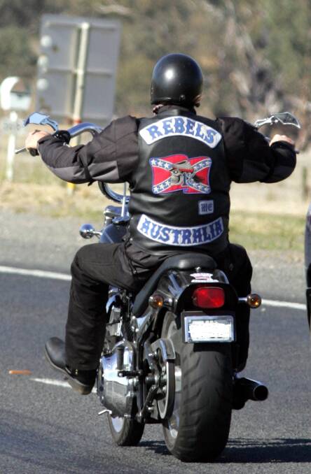 Once in Canberra, Rebels members will be able to ride around as a group in their "colours". Picture Brett Koschel 