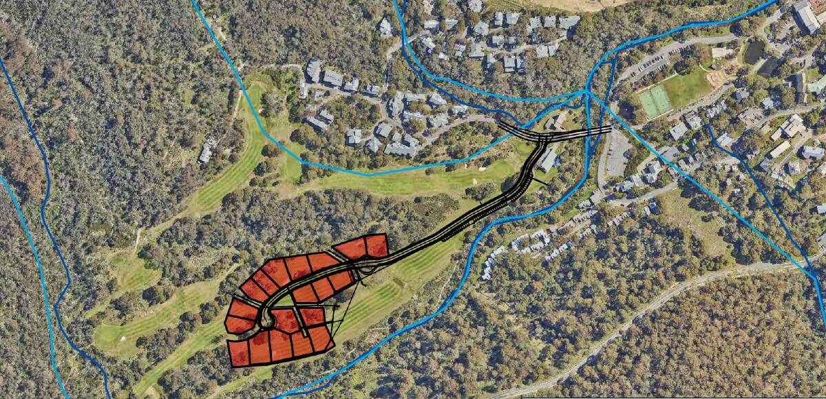 The proposed new golf course subdivision at Thredbo. Picture supplied