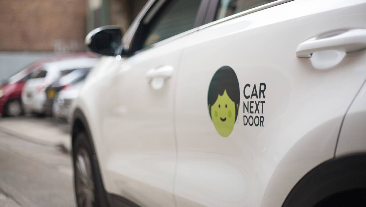 Car Next Door's car-sharing business model has weathered the COVID storm and is now thriving in the ACT. Picture: Supplied