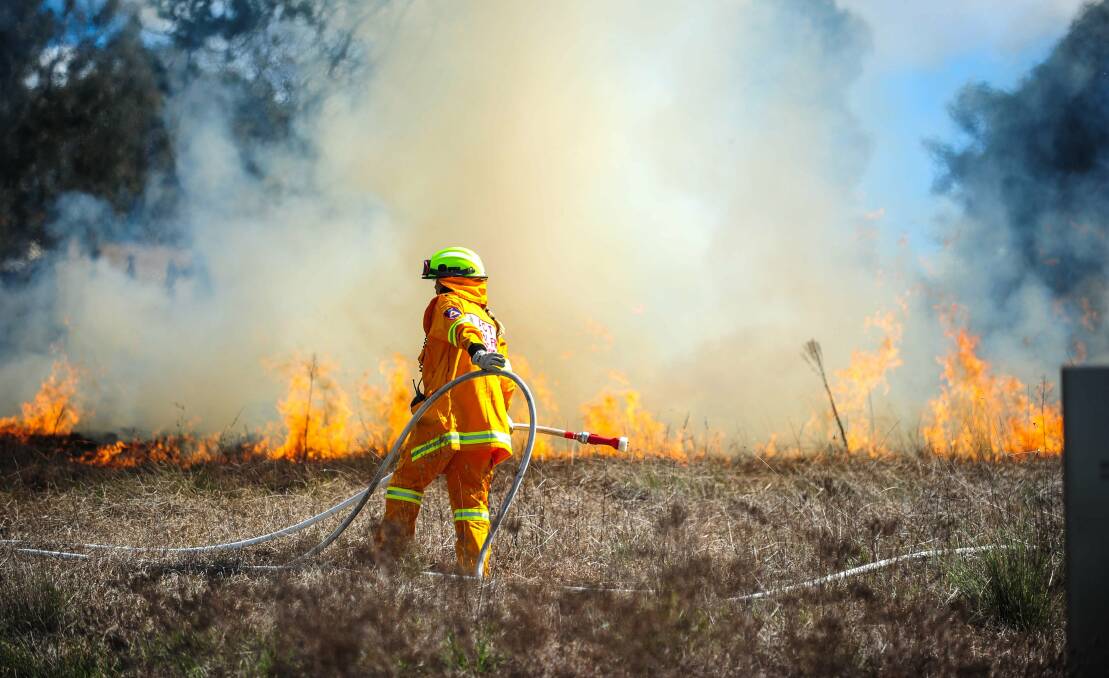 Prescribed burning in operation. Picture by Katherine Griffiths