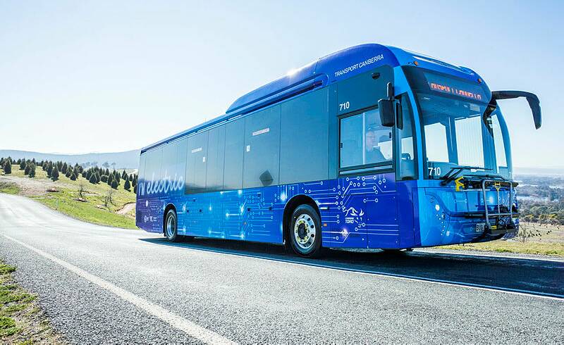 Electric bus technology is now far advanced from when the first trial was held in Canberra some years ago. Picture: Rohan Thomson