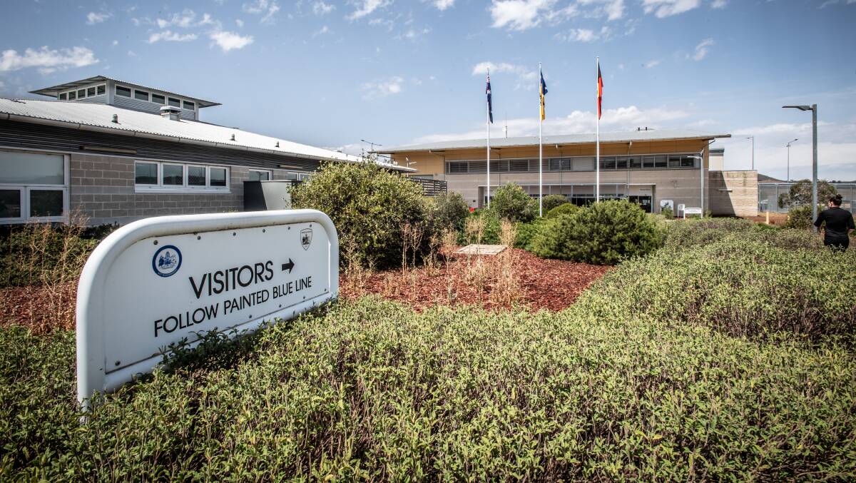 The visitor entrance to Canberra's prison. Picture: Jay Cronan