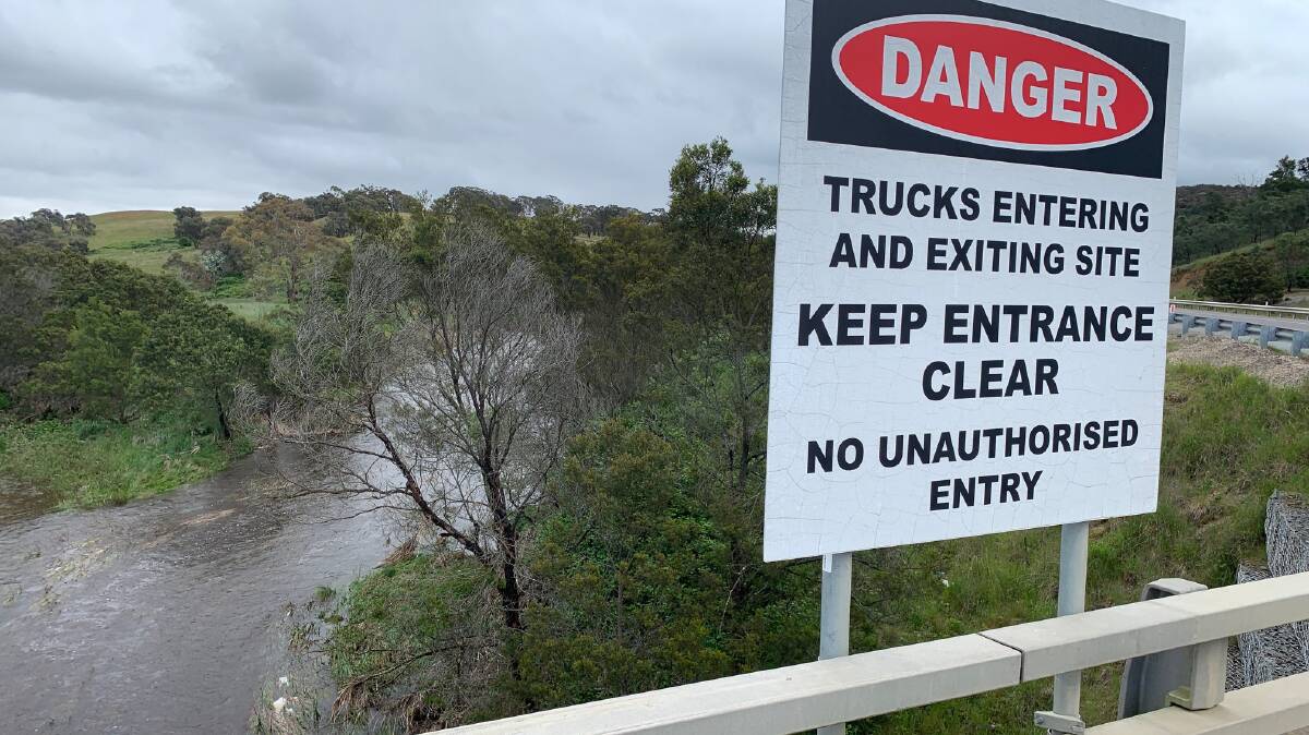 Crisps Creek near Tarago, where the spilled waste water from the Veolia Woodlawn dump ends up. Picture supplied 