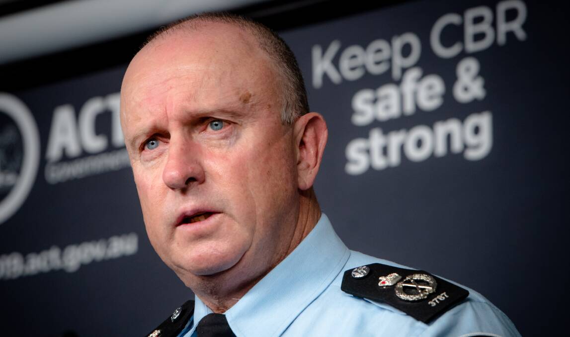 ACT Chief Police Officer Neil Gaughan. Picture: Sitthixay Ditthavong