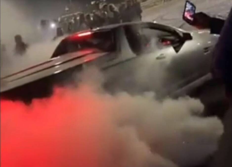 Burnout videos being posted to social media are attracting police attention