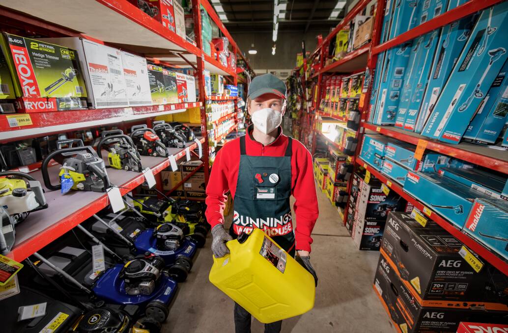 Rising star Zach Bates is leading two motor racing series but during lockdown is working at Bunnings to help the pay the bills. Picture Sitthixay Ditthavong