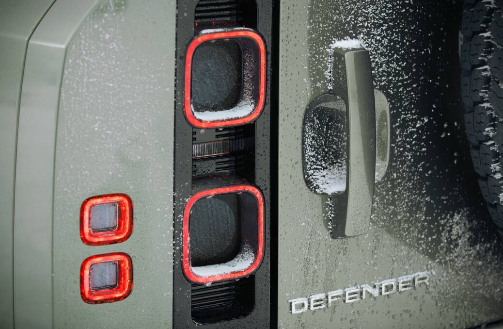 The intricate taillight design of the new Defender. Picture supplied 