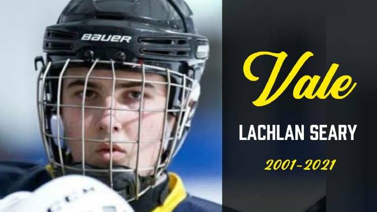 Lachlan Seary, from a tribute posted by the Canberra Braves ice hockey team. Picture: Supplied
